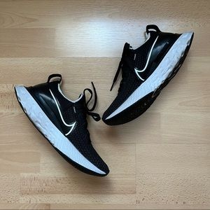 Nike React Infinity Run Flyknit Running Sneakers in Black